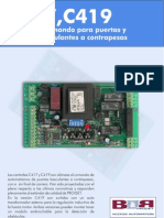 Central de Comando para Puertas y Portones Basculantes A Contrapesas