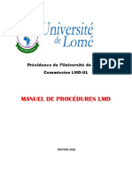 Manuel de Procedures LMD 2019