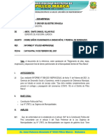 Informe Legal #Sobre Daños Ocasionados A Unidad Móvil y Personal de Serenazgo