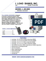 Cannon Load Banks L-69-80D Data Sheet