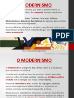 Modernismo Vários Movimentos Artísticos