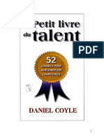 Le Petit Livre Du Talent (Daniel Coyle)