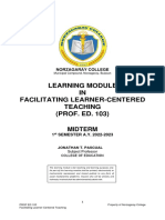 Midterm Learning Module in PROF ED 103-Facilitating Learner-Centered Teaching