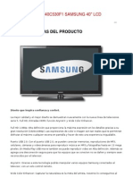 TV Monitor Ln40c530f1 Samsung 40