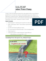 How To Calculate Water Pump Horsepower