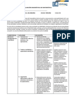 Evaluación Diagnóstica de Matemática