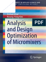 Analysis and Design Optimization of Micromixers: Arshad Afzal Kwang-Yong Kim