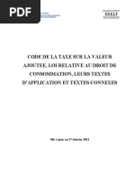 Code de La Taxe Sur La Valeur Ajoutée 2021