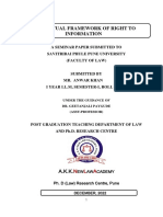 Conceptual Framework of Right To Information-SEMINAR..ANWAR