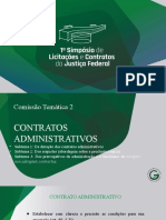 1º - Simpósio - Licitações - Contratos - Apresentação - André Marques - Contratos Administrativos