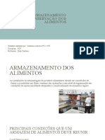 Armazenamento e Conservação Dos Alimentos - SCP