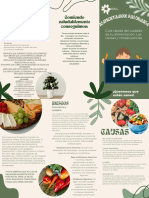 Flyer Folleto Triptico Plantas Vivero Divertido Moderno Orgánico Verde