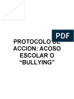 Protocolo de Actuacion Ante El Acoso Escolar (Bullying)