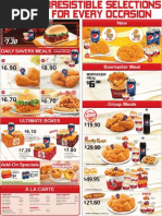 KFC Delivery Menu