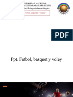 PPT. Futbol J Basquet y Voley