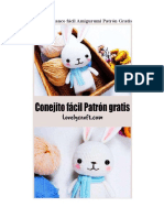 Conejito Blanco Facil PDF Amigurumi Patron Gratis