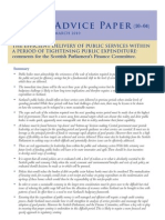 AD10 - 04 The Efficient Delivery of Public Services Within A Period of Tightening Public Expenditure