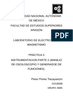 Instrumentacion Parte 2 (Manejo de Osciloscopio y Generadoe de Funciones)