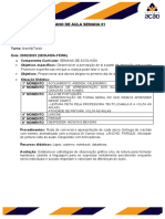 Plano Semanal 2023