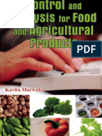 Control and Analysis For Food and Agricultural Products