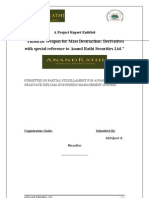 Financial Weapon For Mass Destruction: Derivatives With Special Reference To Anand Rathi Securities Ltd.