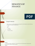 Mathematics of Finance