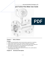 GT-LWGY Liquid Turbine Flow Meter User Guide: Chapter I Safety Guidance