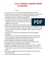 15 Promesas A Los Que Rezan El Rosario