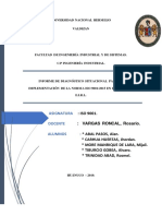 Informe de Diagnostico Situacional para La Implementación de La Norml Iso 9001