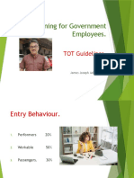 Training For Government Employees.: TOT Guidelines