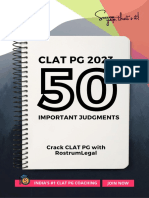 50 Important Judgments For CLAT PG 2023 Ebook