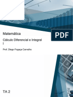 Matemática: Cálculo Diferencial e Integral I