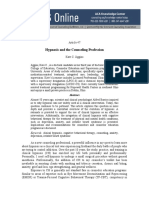 Hypnosis and The Counseling Profession Article Author Kate C. Jiggins