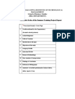 FORMAT and Guideline OF STR PROJECT