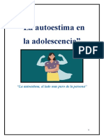 La Autoestima en La Adolescencia