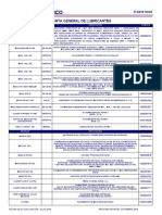 Carta General Lubricantes 2016