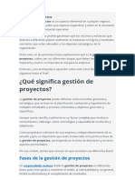 Gestión de Proyecto