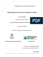 Mestrado Integrado em Engenharia Química: Optimização Do Processo de Produção de Tall-Oil