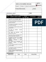 Check List Sierra Circular (CMC-SGI-RCHLSC-01) CTN