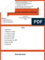 SMI Dans Une Entreprise Industriel: Université Des Sciences Et de La Technologie Houari Boumediene U.S.T.H.B