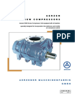 Aerzen VMX Screw Compressor Unit Equipped With Oil Injection