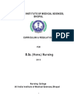 BSC Hons Nursing AIIMS Syllabus