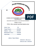 Micro Controller Based Drip Irrigation System