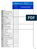 Check-List de Auditoria Da ISO 9001-2015