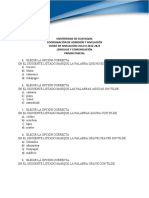 I PARCIAL - Lenguaje Área 4 y 6