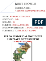 S.S. Term 1 Project PPT On Chattisgarh Class 10-B Roll No.26 Name-Kushal Sharma