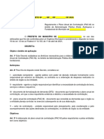 MINUTA DECRETO - REGULAMENTO Plano Anual de Contratação - NLLC