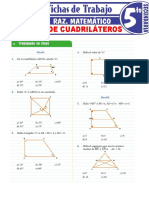 Ejercicios de Cuadrilateros para Quinto Grado de Secundaria