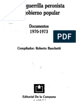 Documentos de La Guerrilla Peronista Al Gobierno Popular 1970 1973