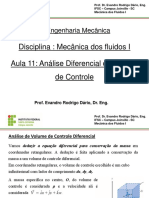 MecFlu I - Aula 11 - Análise Diferencial - Conservação Da Massa